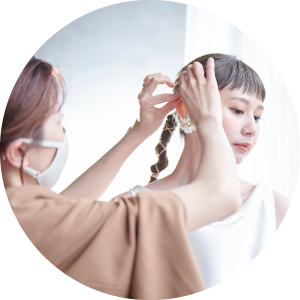 フォトウェディング ヘアメイク